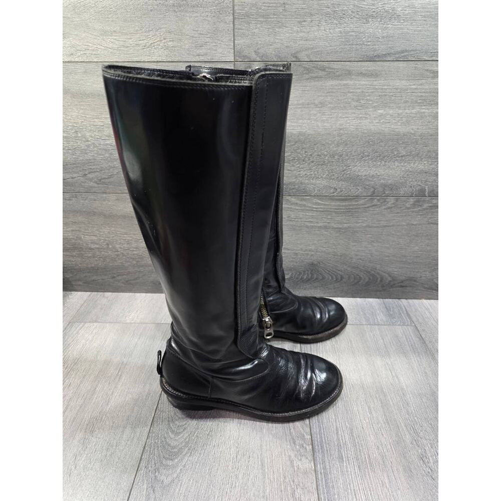 Chloé Women Classic Leather Zip-Up Boots Black 36.5 S000139 - Picture 4 of 10